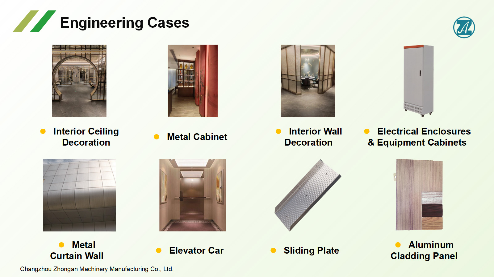 Engineering Cases of Embossed Metal Sheet - ZHONGAN Engineering Cases of Embossed Metal Sheet - ZHONGAN